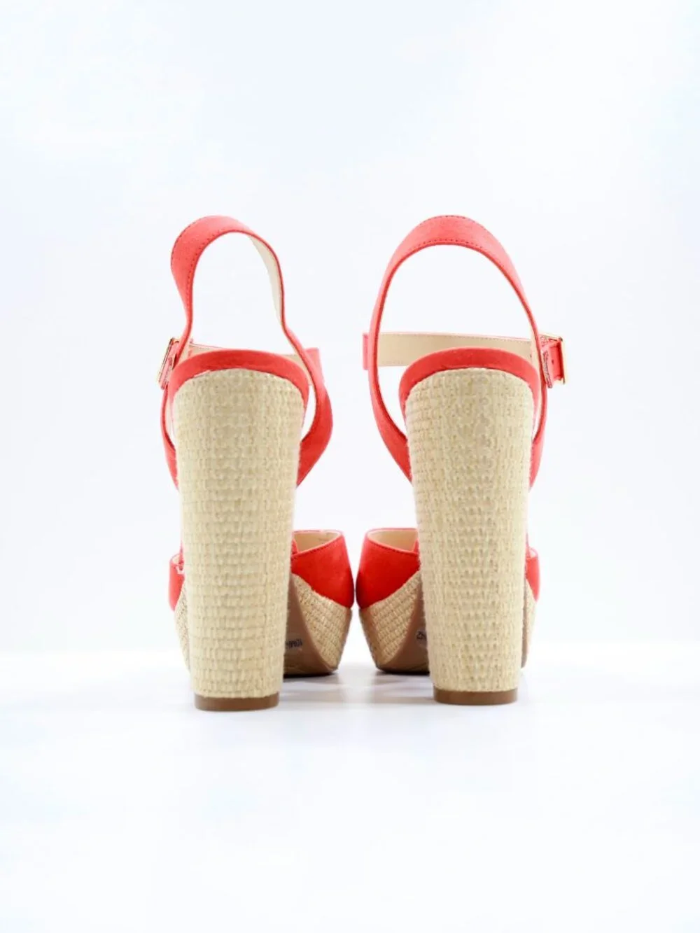 Jessica Simpson Priella Coral Red Suede 5.5